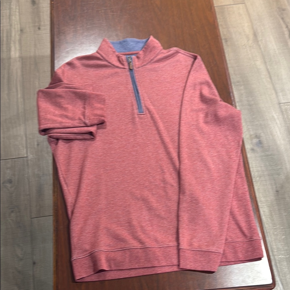 Men's Red Quarter-Zip Sweater